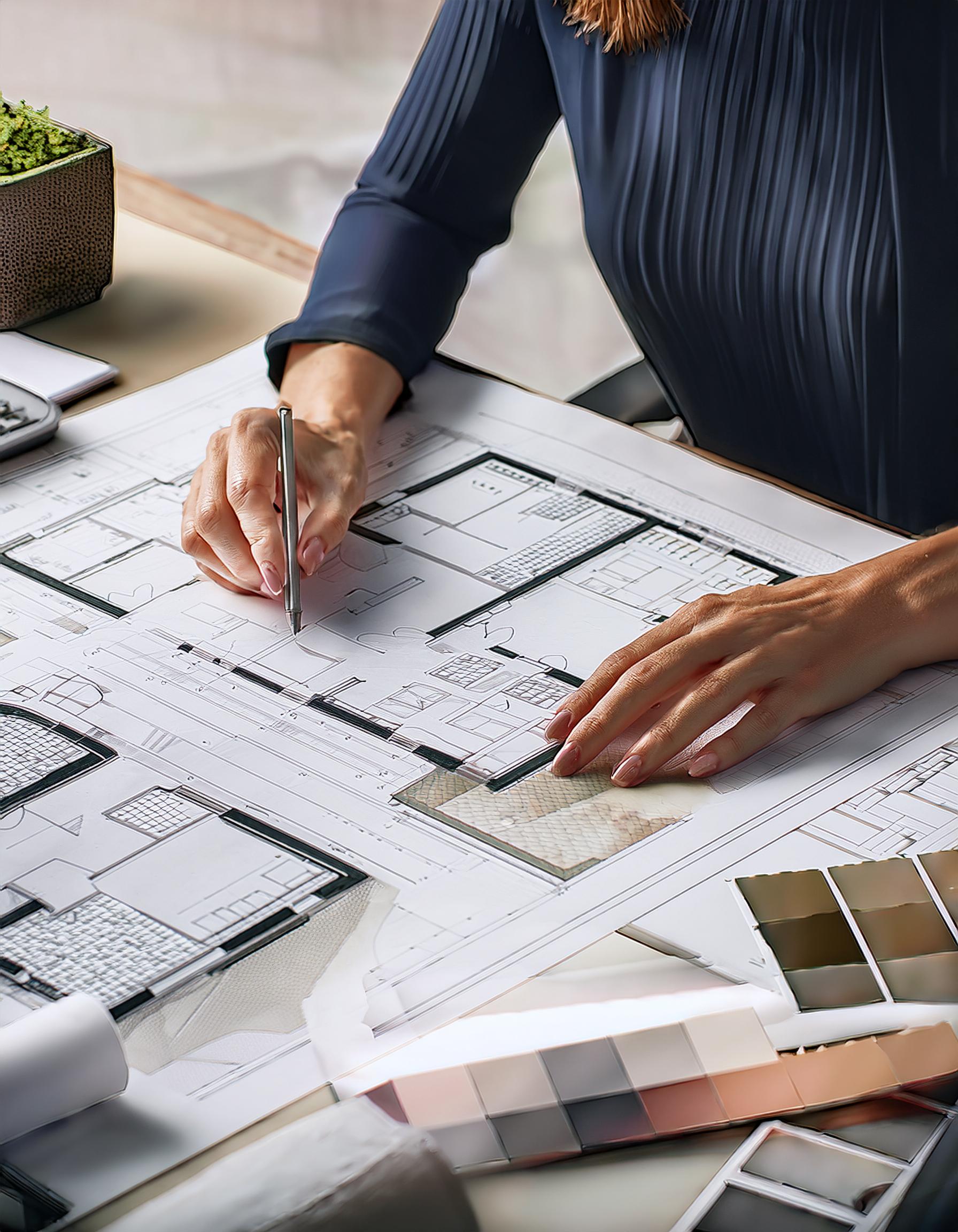 Grafikdesigner, der an einem Computer ein Design erstellt